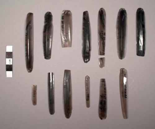 Obsidian prismatic flake blades (ceremonial)