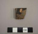 Body sherd; bowl; interior black and white decoration, exterior slipped red, thin section removed - gila polychrome