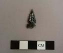 Projectile point, side-notched, broken tang; flaked obsidian
