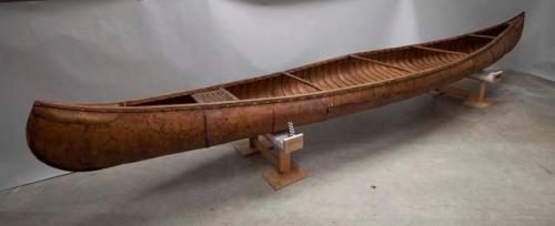 Birch bark canoe