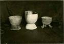 Clay vessels, probably of Zapotec origin