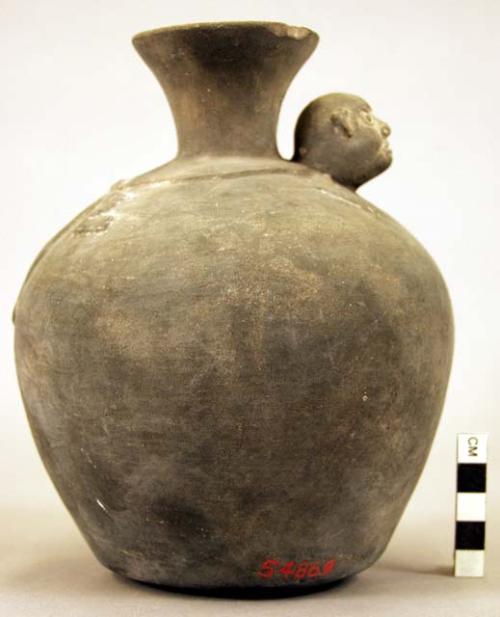 Black ware vase, quadruped form