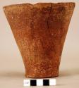 Wide mouthed, conical vase