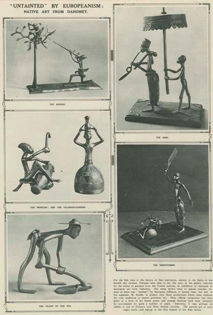 Metal anthropomorphic figures