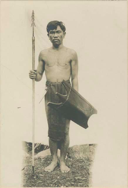 Bontoc Igorot Constabulary Soldier Posed Without Uniform Objects