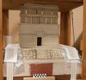 Model of Temple with Flying Facade, Sabacche, Yucatan, Mexico