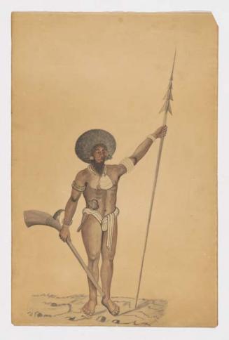 Painting of a Polynesian man