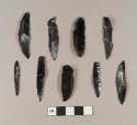 Obsidian backed blades