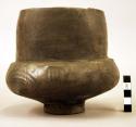 Pottery vessel - buckled, necked, semi-biconical and ring-footed type
