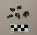 Chipped stone chipping debris, obsidian