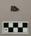 Chipped stone projectile point, side-notched