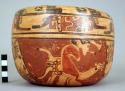 Yojoa polychrome pottery bowl, dimpled base - Mayoid type (restored)