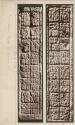 Lintels 27 and 28 from Structure 24, showing rows of glyphs