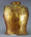 Breast-plate of beaten bronze in 2 pieces - plaster cast