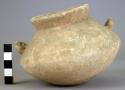 Medium-sized pottery jar with two lugs - Armadillo ware