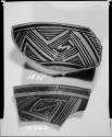 Photograph (missing) and negative of painted ceramics from the Jeddito Expedition, page 122