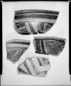 Photograph and negative of painted ceramics from the Jeddito Expedition, page 153