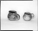 Photograph and negative of painted ceramics from the Jeddito Expedition, page 106