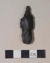 Chipped stone, stemmed projectile point reworked into a drill