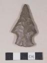 Chipped stone, drill, reworked from side-notched projectile point