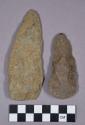Chipped stone, lanceolate bifaces and projectile points, and two preform bifaces