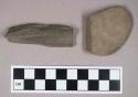 Ground stone, atlatl weight fragments
