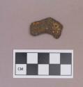 Metal, copper alloy object, possibly worked