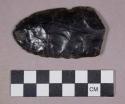 Chipped stone obsidian biface