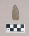 Chipped stone, projectile point, base fragmented