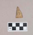 Chipped stone, projectile point, triangular