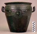 Bronze bucket of the treasure of hajduboszormeny - plaster cast
