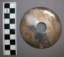 Silver gorget or brooch, 1 of 6. Each has different stamped design