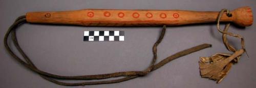 Riding whip or quirt. Handle of alder wood.