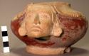 Pottery effigy vessel