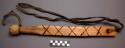 Riding whip or quirt of mountain maple wood.