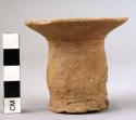 Vase, pottery, cylindrical