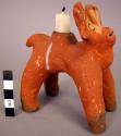 Ceramic horned animal candle holder