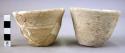 4 local copies of Mycenaean pottery cups 2 in tray   ER