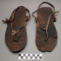 Pair of rawhide sandals