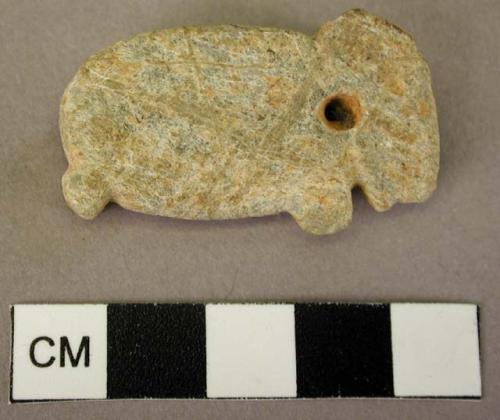 Small stone pendant - animal figurine