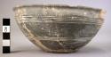 Pottery bowl-cup, profilated
