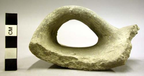 Sherd of large pot with band handle