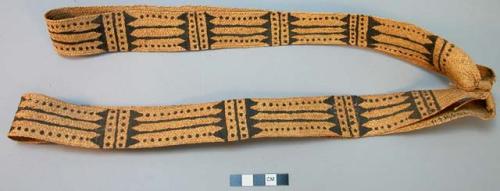 2 plaited shoulder-armpit diagonal sashes - ceremonial