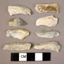 31 small flint unretouched blades