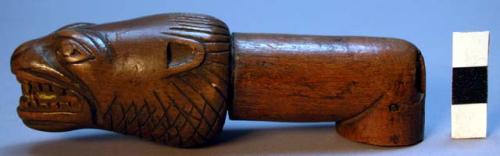 Carved handle of eave