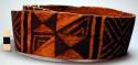 Woman's bark cloth waistband with painted designs; Chikole