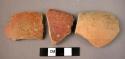 6 potsherds - "wiped burnish" ware