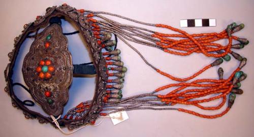 One of 2 headdresses, side ornaments separate