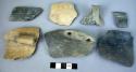 Pottery cup fragments