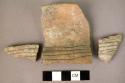 3 fragments of pottery cups